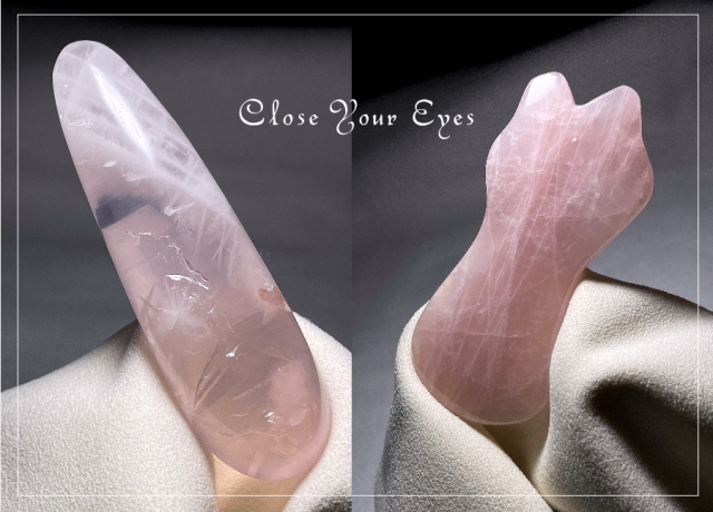 ローズクォーツ　ワンド・カッサプレート