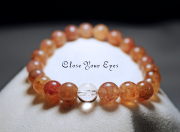 ８ｍｍエナジーブレス　国産石　愛知県産　ロードナイトシリカ　０２