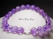 7.5ｍｍエナジーブレス　 アメシストエレスチャル　０２　オンリーワンブレス