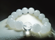 １２ｍｍエナジーブレス　オーストラリアンスノークォーツ　０２　オンリーワンブレス