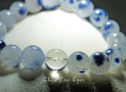 １０ｍｍエナジーブレス　デュモルチェライトinクォーツ　オンリーワンブレス