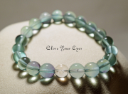 ９ｍｍエナジーブレス　ブルーフローライト　０１　オンリーワンブレス