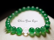 ８ｍｍエナジーブレス　リアルグリーンアベンチュリン　０２　オンリーワンブレス