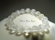 １０ｍｍエナジーブレス　マニカラン水晶　０２　オンリーワンブレス