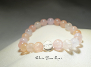 ８ｍｍエナジーブレス　アプリコットモルガナイト　０２　オンリーワンブレス