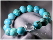 12mmエナジーブレス　メキシコ産ターコイズ　オンリーワンブレス