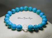 ８ｍｍエナジーブレス　キングマン　ターコイズ　０１　オンリーワンブレス