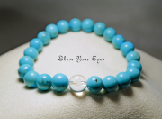 ８ｍｍエナジーブレス　キングマン　ターコイズ　０２　オンリーワンブレス