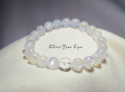 ８ｍｍエナジーブレス　ホワイトラブラドライト　０３　オンリーワンブレス