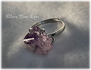 オンリーワンリング　原石シリーズ　アメシストエレスチャル　０３