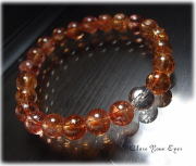 レアな石達　皇帝の輝き　インペリアルトパーズ　８ｍｍ玉ブレス　画像２