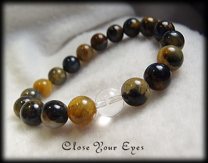 ハイパーエナジーブレスレット　ゴールデンピーターサイト　１０ｍｍ