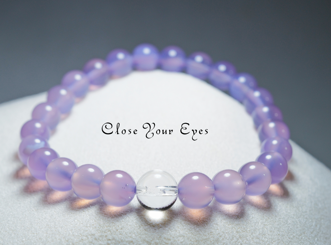 7.5mmエナジーブレス　グレープカルセドニー　０１　オンリーワンブレス