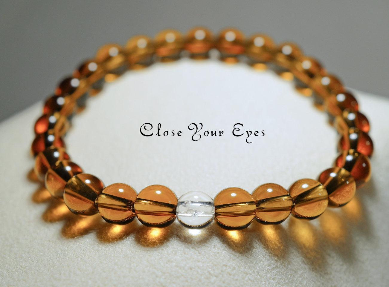 ６ｍｍエナジーブレス　シトリン　０１　オンリーワンブレス