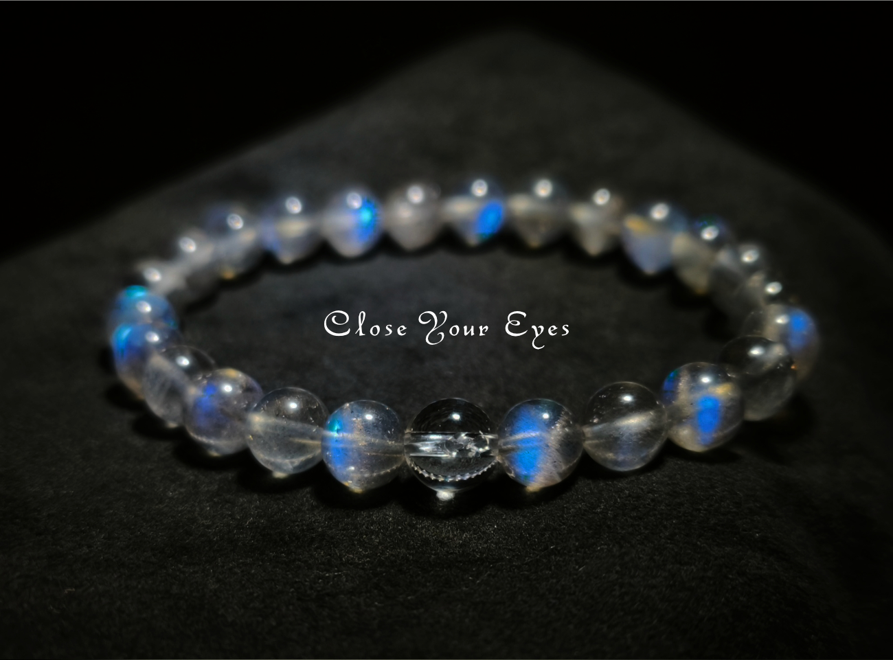 7.5ｍｍエナジーブレス　ラブラドライト　０１　オンリーワンブレス