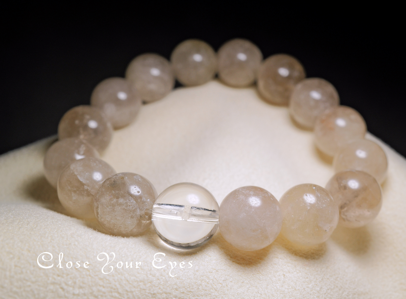 １２ｍｍエナジーブレス　ゴールデンレムリアンクォーツ　０１　オンリーワンブレス