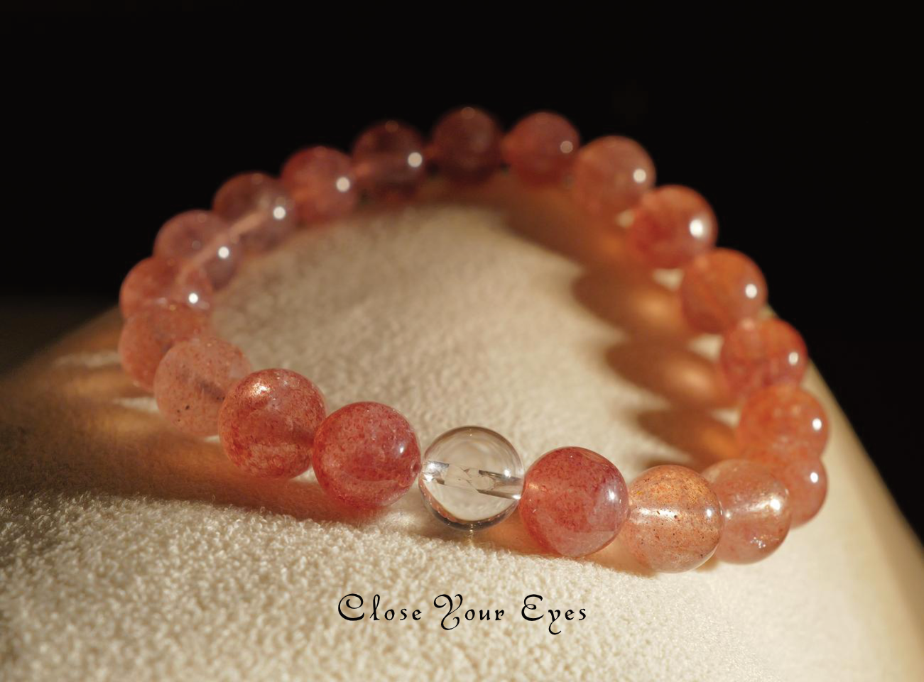 ８mmエナジーブレス　アフリカン・ストロベリークォーツ　０１　オンリーワンブレス