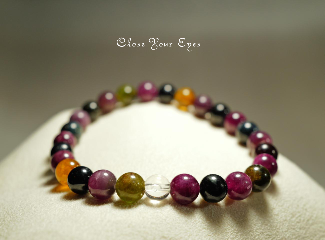 ６ｍｍエナジーブレス　マルチカラートルマリン　０１　オンリーワンブレス