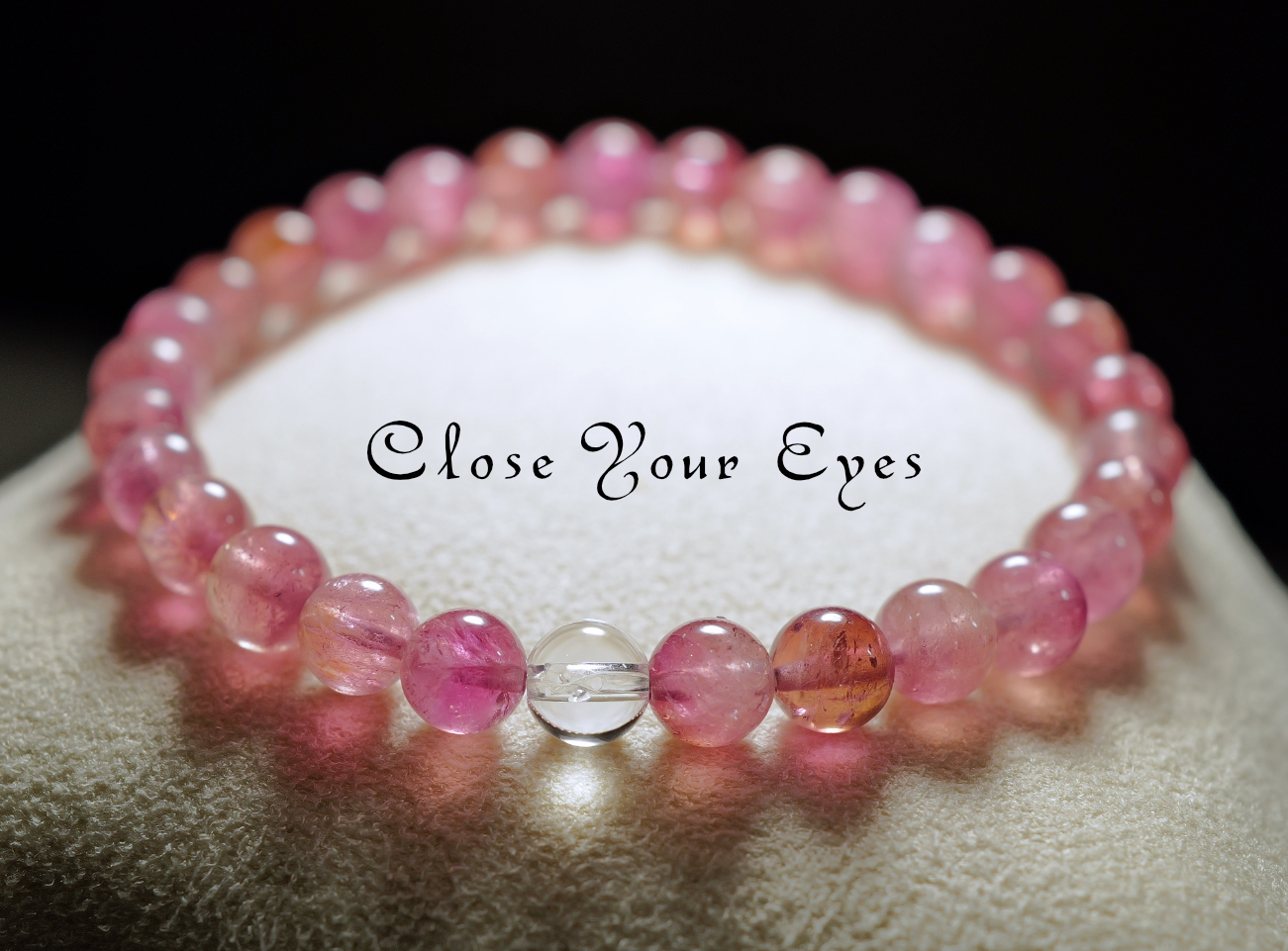 ６ｍｍエナジーブレス　ピンクトルマリン　０２　オンリーワンブレス