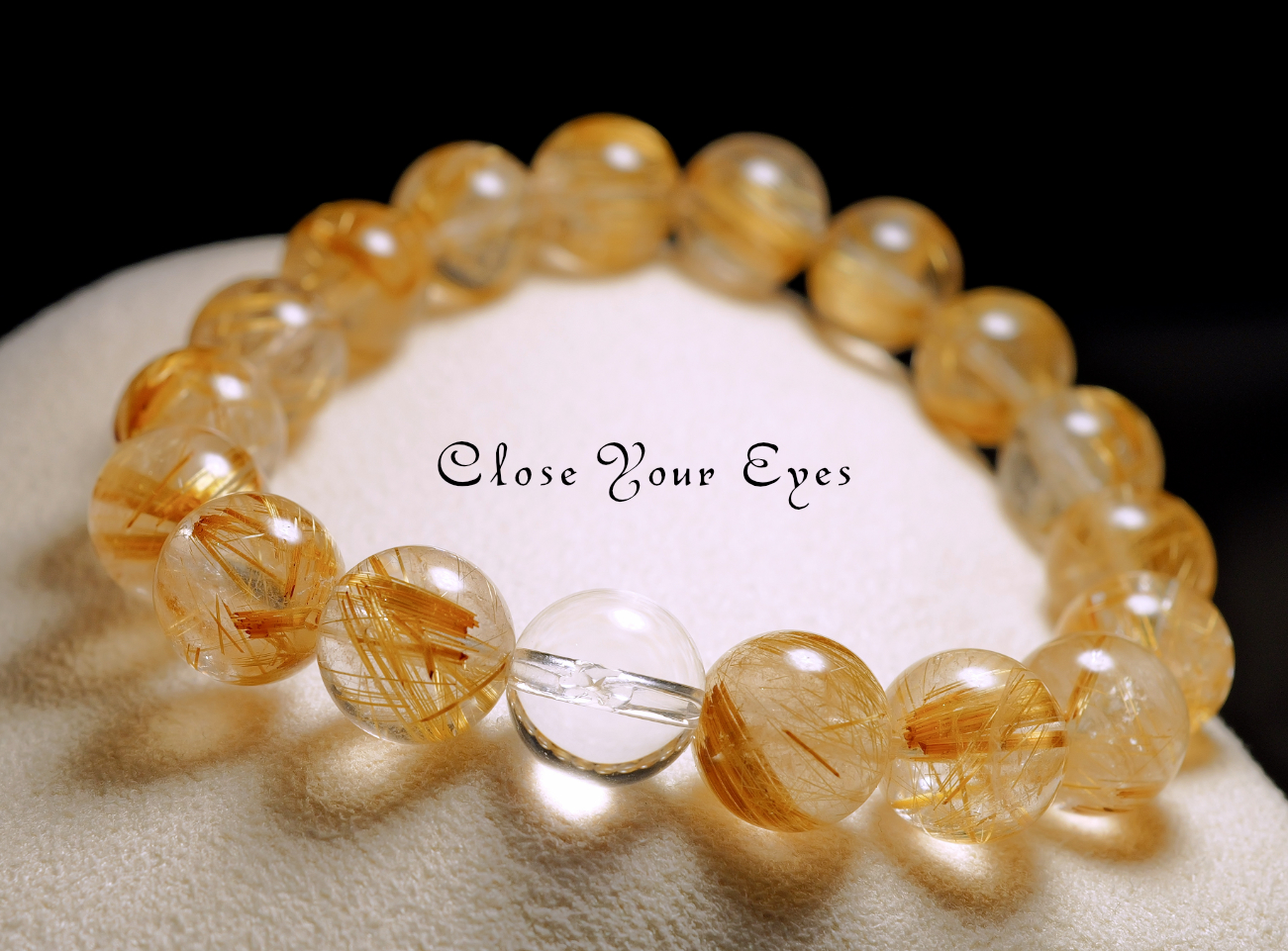 １０mmエナジーブレス　金のルチルクォーツ　レアな石達