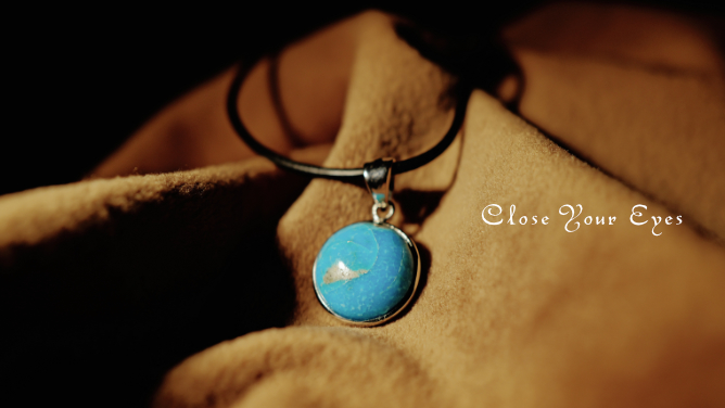 シルバーペンダント　８５　キングマンターコイズ