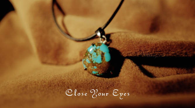 シルバーペンダント　８６　キングマンターコイズ