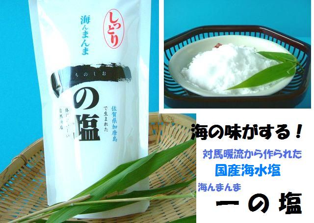 海の味がする国産海水塩　「海んまんま　一の塩　しっとりタイプ」