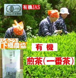 あっさりまろやか　下郷農協　有機煎茶（一番茶）１００ｇ【無添加食品・自然食品】