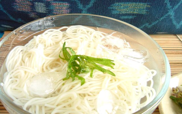 国産（大分県産）無農薬栽培小麦１００％　耶馬渓そうめん