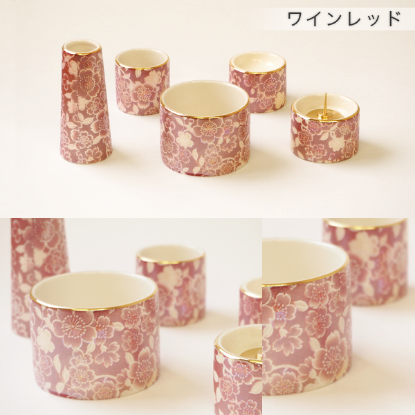 仏具セット　ゆい花　丸型香炉