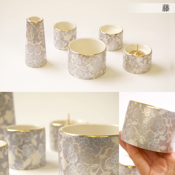 仏具セット　ゆい花　丸型香炉