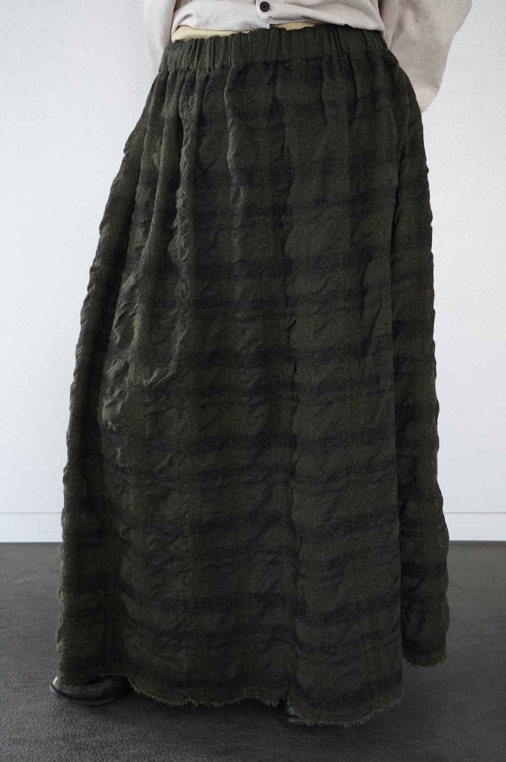 Honnete  シャーリングギャザースカート