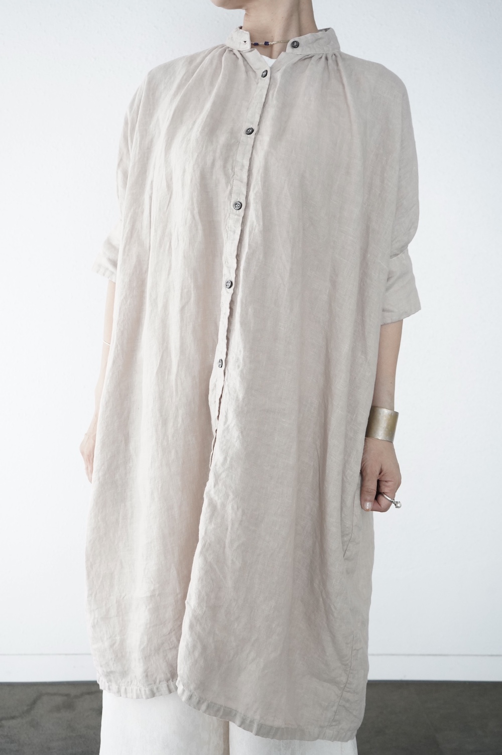 Honnete - Honnete  姉妹伴 Irish Linen Gather Onepiece Honnete 姉妹伴2025 Irish Linen Gather one piece annabelle