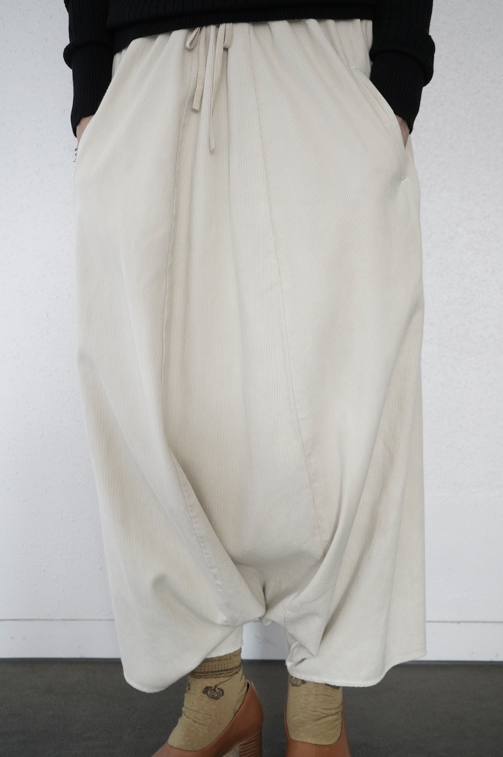 FACTORY 綿刺し子サルエルパンツ annabelle