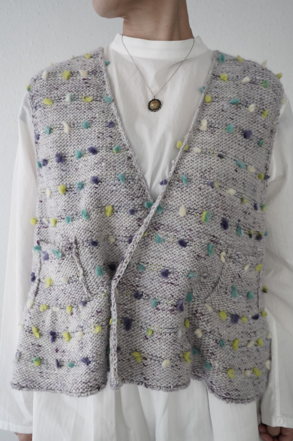 GASA* ”生命の誕生” ニットベスト annabelle