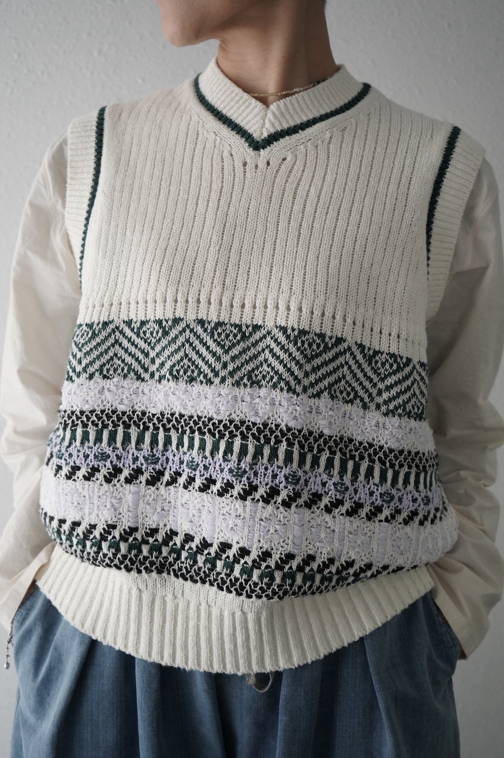 ASEEDONCLOUD family traditions knit vest