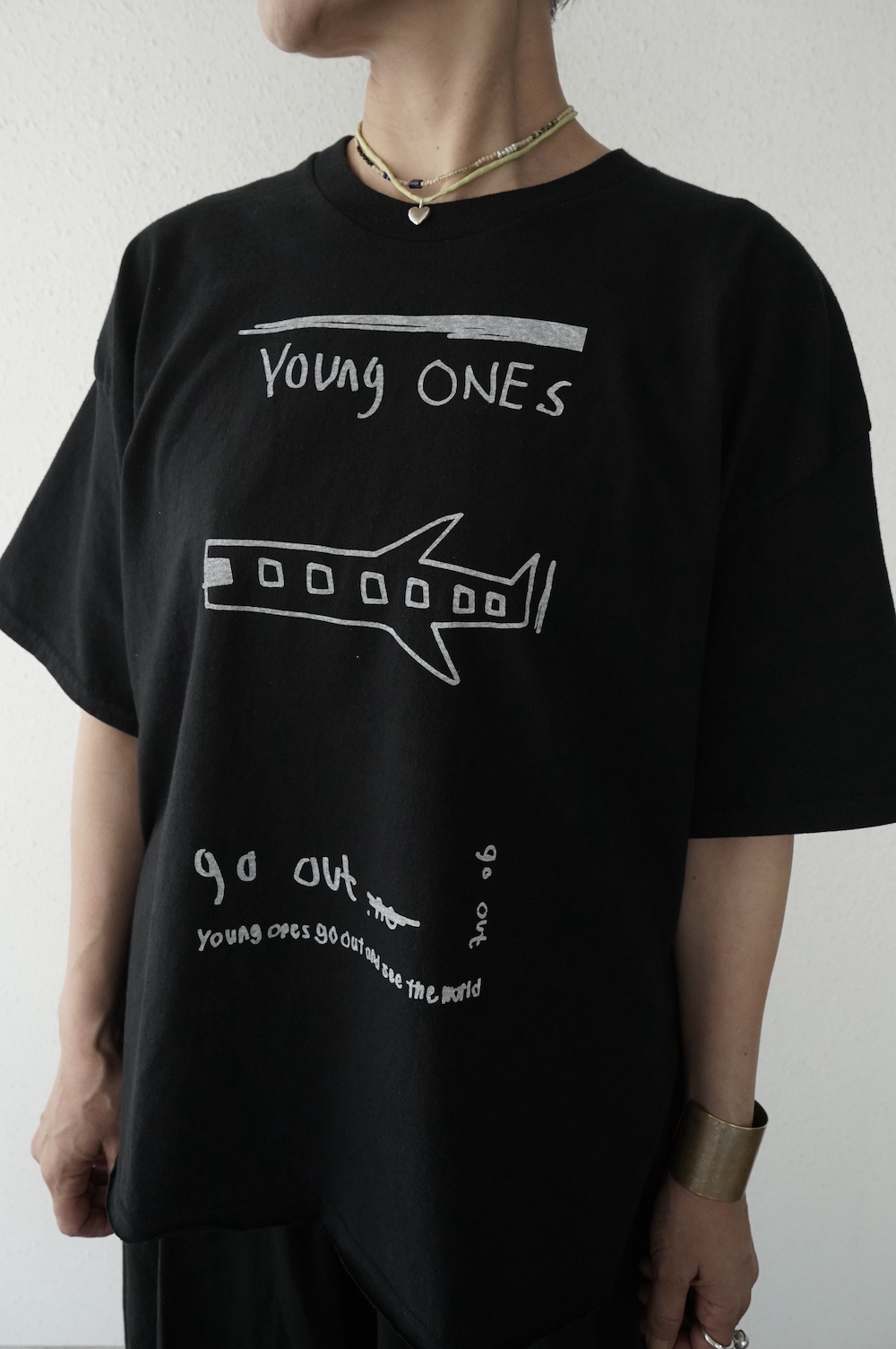 ARTE POVERA ギルダン　リメイク「若者よ世界を見よう」Tee（飛行機）