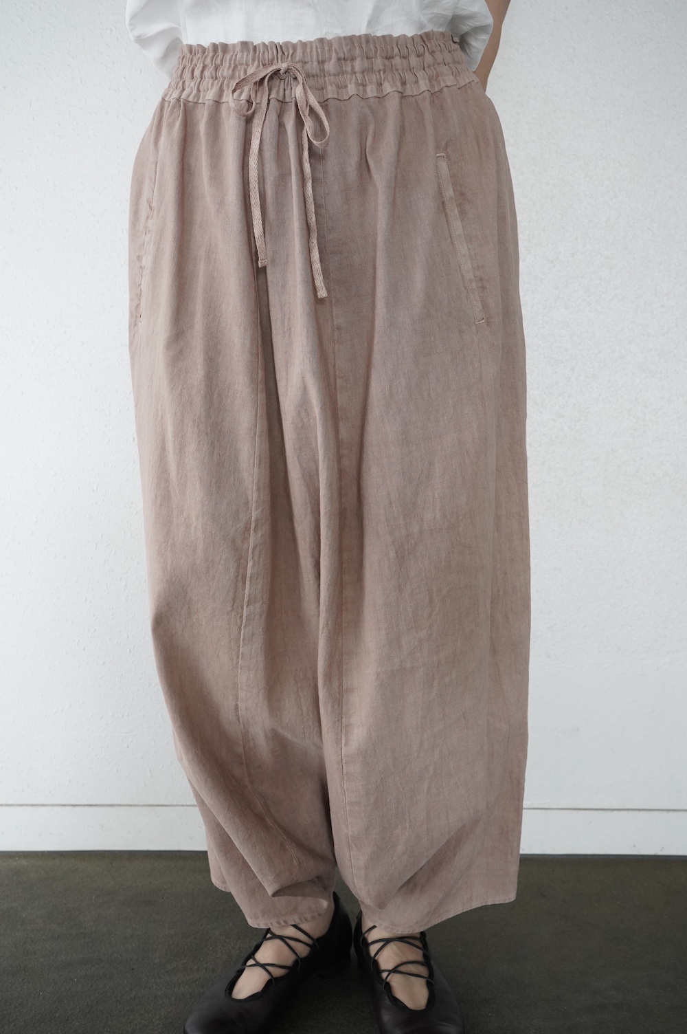 FACTORY　綿麻サルエルパンツ