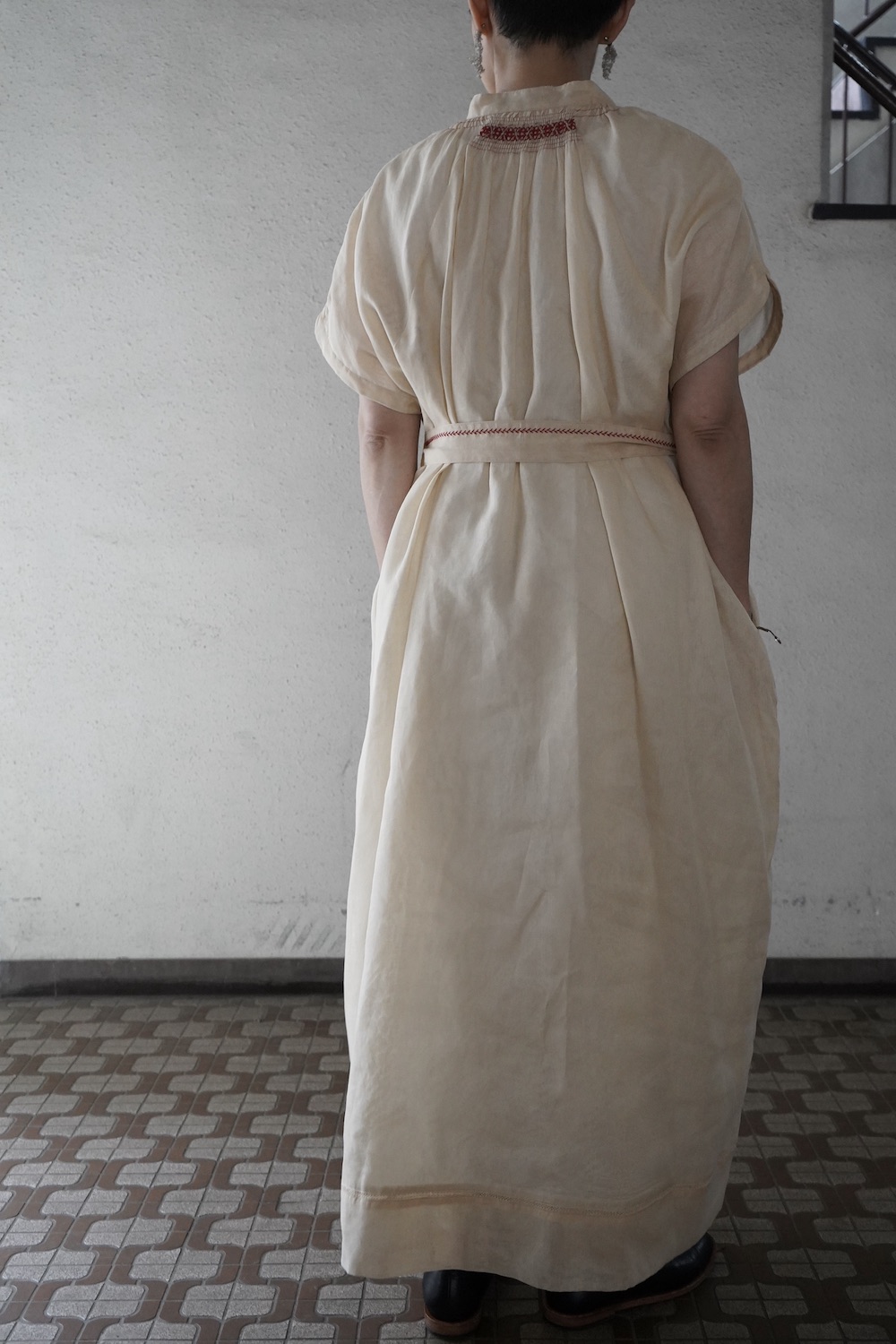 ASEEDONCLOUD Jiyusou smock dress(Memento cotton organdy)