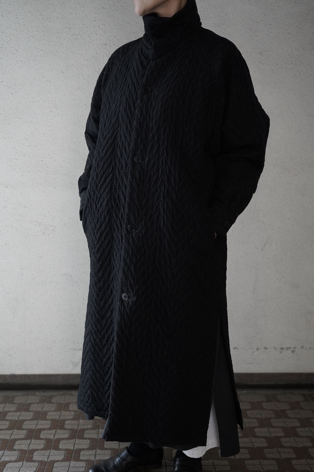 ハバーサック×ラベンハム☆裏地ユニオンジャックキルティングツイード  