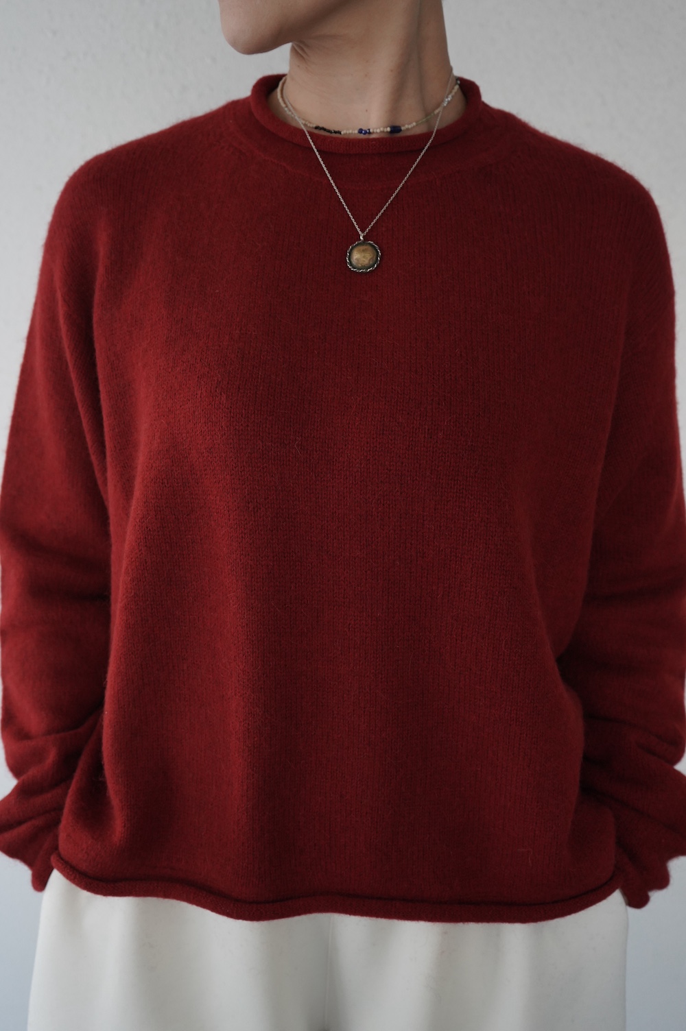 A.PRESSE - アプレッセ Roll Neck Sweater(24AAP-03-08K)CHARCOAL