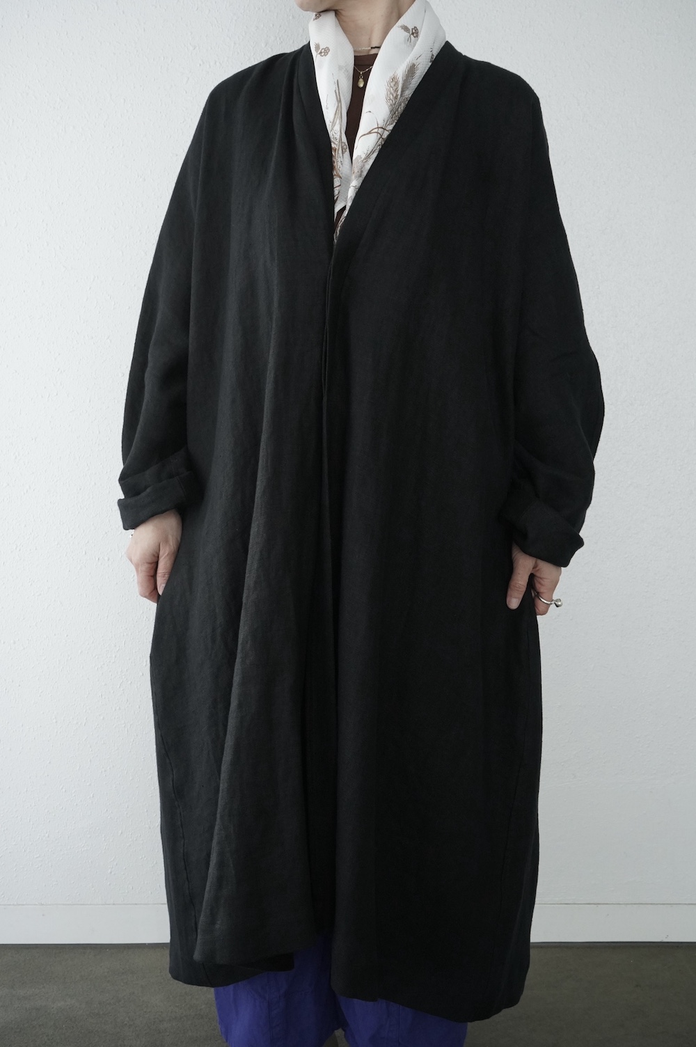 SP（エシュペー） リネンキャンバスローブ