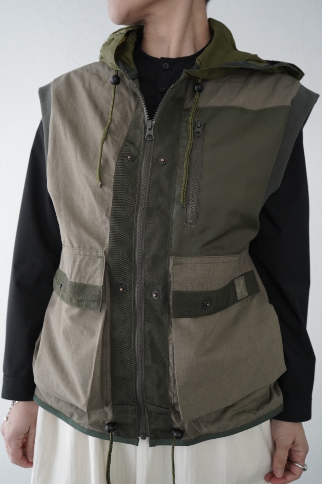 ARTE POVERA　オランダシェラフ染　Re-フードベスト