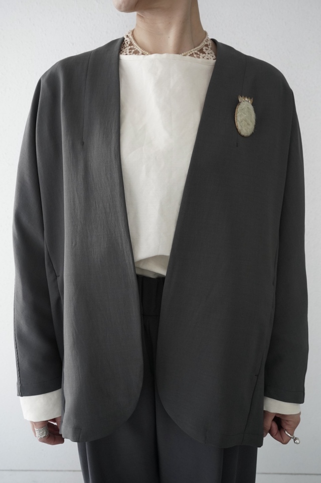 NO CONTROL AIR スパンポリエステルドレープカルゼ　ドルマンジャケット 26SS