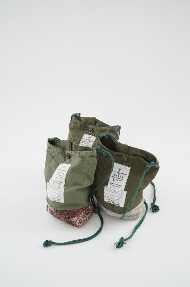 ARTE POVERA　イギリススモックパーカー　Re-インドラリーキルトMIXサコッシュ