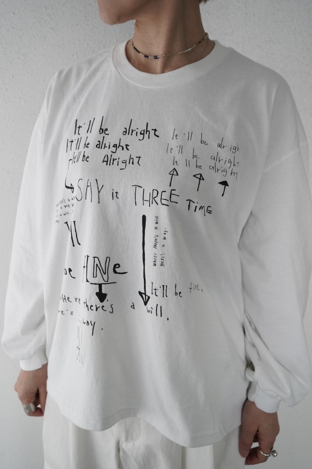 ARTE POVERA ギルダン　リメイク-「どうにかなるさ」ロンT