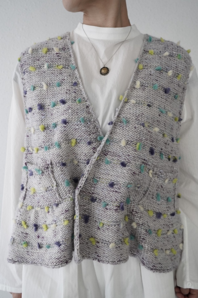 GASA* ”生命の誕生” ニットベスト annabelle