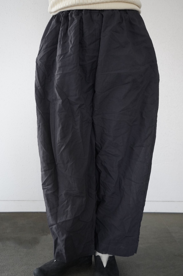 DDUD　ポリエステルライトタフタ製品染めレイヤードパンツ