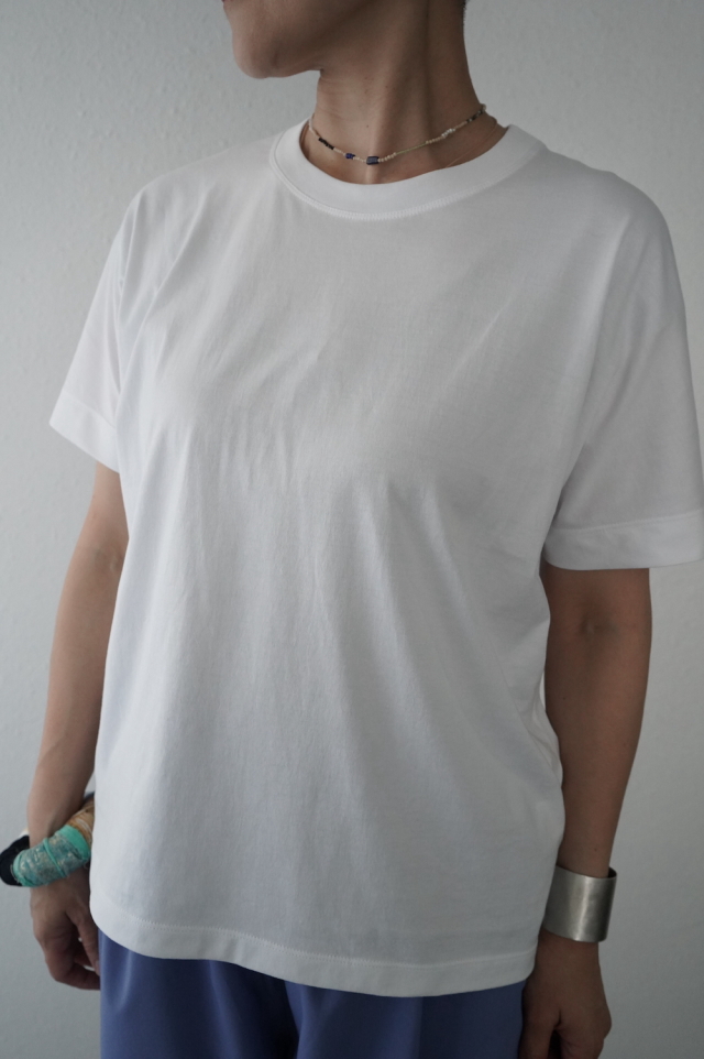 CLOSELY CLICK PEBBLE スーピマコットン天竺半袖TEE