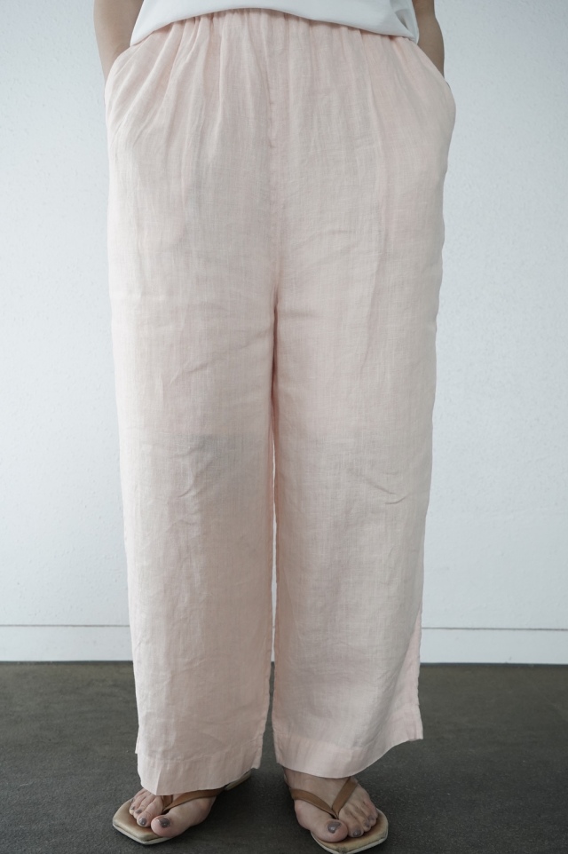 ゴーシュ　60/1ヘンプワイドストレートパンツ